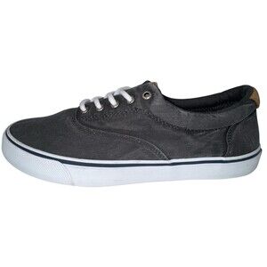 Sperry Stiper II CVO Sneaker Mens Size 11.5 Gray Canvas Top-Sider Salt Wash New